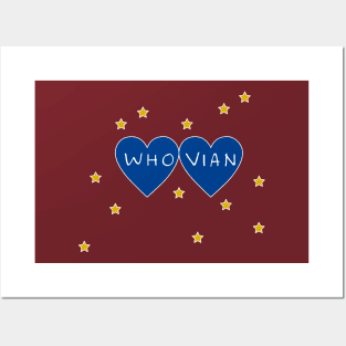 Whovian Hearts Posters and Art